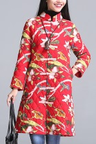 Trendy Ethnic Cotton Wadded Coat (RM)