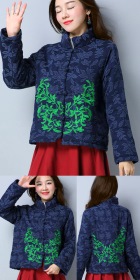 Trendy Ethnic Cotton Linen Embroidery Jacket (RM)