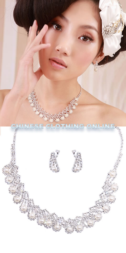 Bridal Necklace and Earrings Set