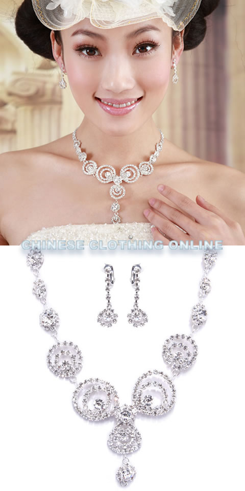 Bridal Necklace and Earrings Set