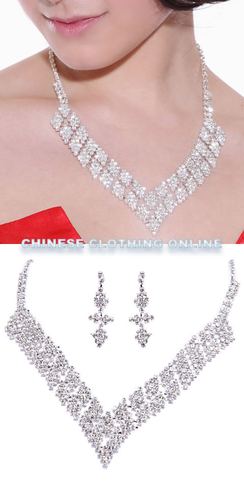 Bridal Necklace and Earrings Set