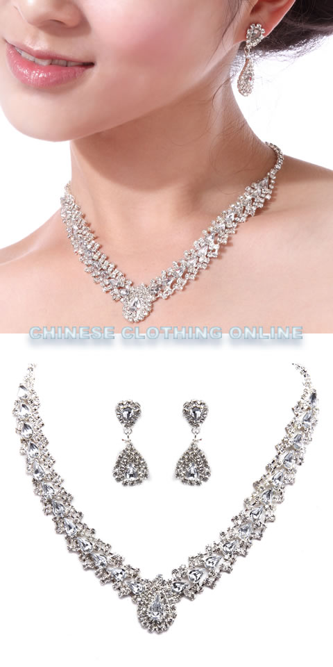 Bridal Necklace and Earrings Set