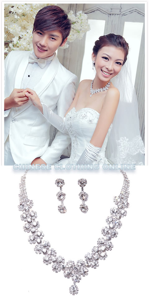 Bridal Necklace and Earrings Set