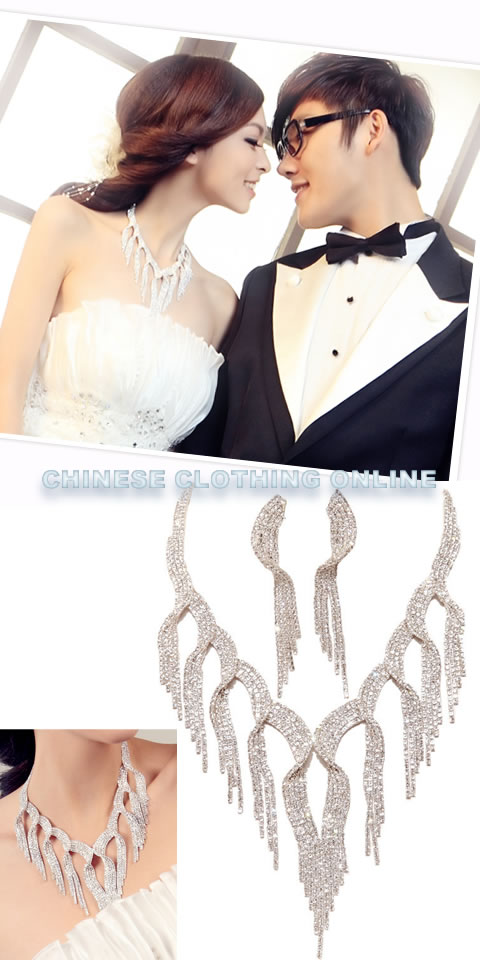 Bridal Necklace and Earrings Set