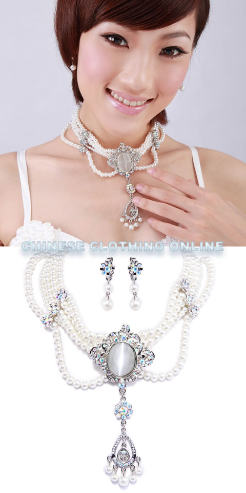 Bridal Necklace and Earrings Set