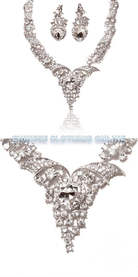 Bridal Necklace and Earrings Set