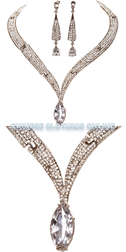 Bridal Necklace and Earrings Set