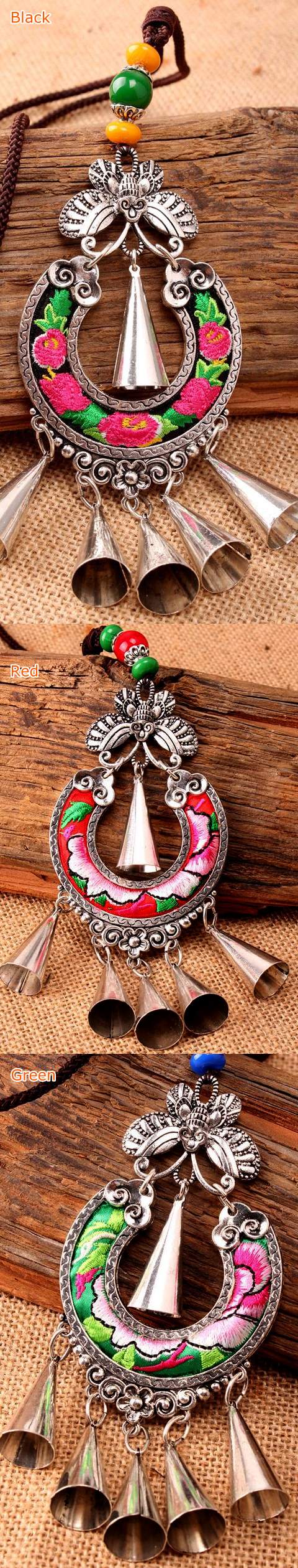 Handmade Ethnic Embroidery Necklace