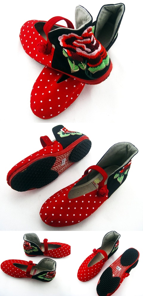 High Heel Counter w/ Embroidery Chinese Ethnic Shoes (RM)