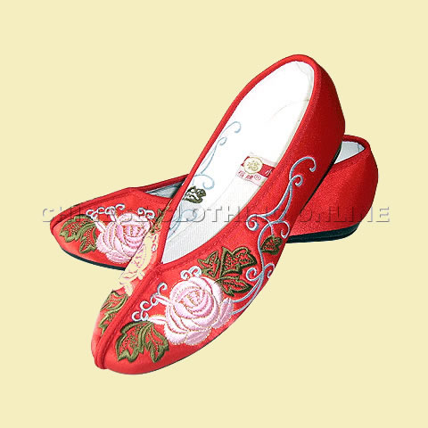 Mudan Peony Gege Embroidery Shoes (Multicolor)