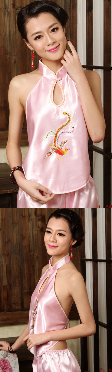 Phoenix Embroidery Halter Top (RM)