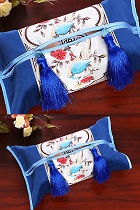 Chinese Bird/Flower Embroidery Tissue Cover