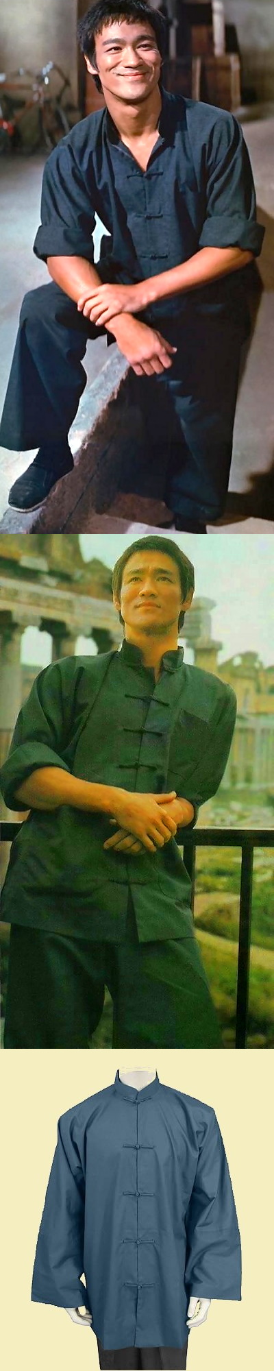 Mandarin Collar Open Cuffs Kung Fu Jacket/Shirt (CM)