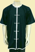 Round Collar Short-sleeve Kung Fu Shirt (CM)