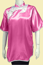 Women Inclined-lapel Spade Applique Kung Fu Blouse (CM)