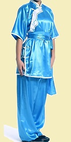 Inclined-lapel Ruyi Applique Kung Fu Suit (CM)
